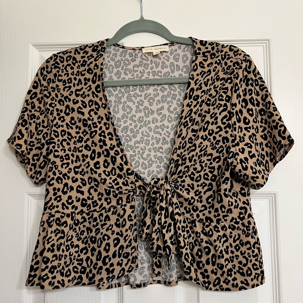 PacSun Tie Front Top